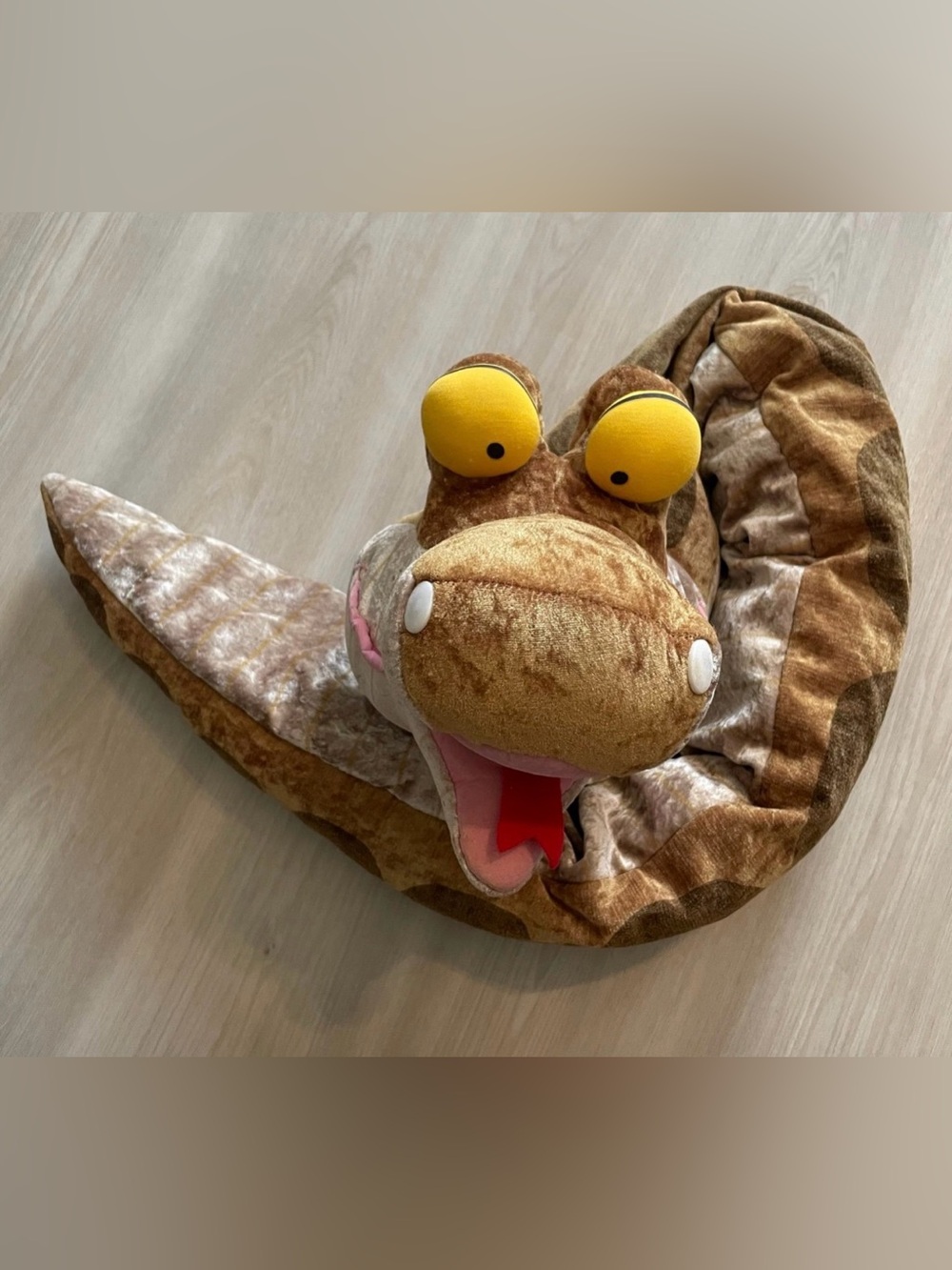 Vintage Disney Kaa Puppet Mouseketoys The Jungle Book Plush Toy RARE Snake